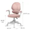 Obrazek Fotel obrotowy Junior 4.5 pink