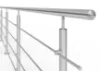 Obrazek Słupek balustrady do montażu posadzkowego Ø42,4x970mm