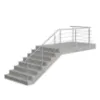 Obrazek Słupek balustrady do montażu posadzkowego Ø42,4x970mm – 2szt