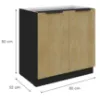 Obrazek Szafka Kuchenna Cremona Bl 80d 2f Bb