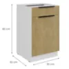 Obrazek Szafka Kuchenna Cremona Wh 50d 1f 1s Bb