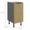 Obrazek Szafka Kuchenna Cremona Ant 40d 1f Bb
