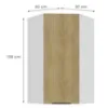 Obrazek Szafka Kuchenna Cremona Wh 60x60 Gn-108 1f (45°)