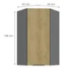 Obrazek Szafka Kuchenna Cremona Ant 60x60 Gn-108 1f (45°)