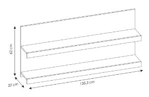 Obrazek Półka wisząca Fribo FRIP02