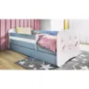Obrazek Łóżko dziecięce Babydreams+SZ+M niebieski 70x140 tańczące króliczki