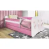 Obrazek Łóżko dziecięce Babydreams+SZ+M różowy 70x140 tańczące króliczki
