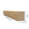 Obrazek Lamele ścienne 3D dąb naturalny 30x38x2750mm