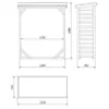 Obrazek Drewutnia Lozana – 130x50x145 cm
