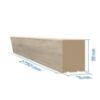 Obrazek Lamele ścienne 3D dąb sonoma 30x38x2750mm