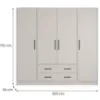 Obrazek Szafa Smart Sr1 4d Cashmere