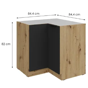 Obrazek Szafka Kuchenna Aria-Bl/Ar Anti Fingerprint 90x90 Dn 2f Bb