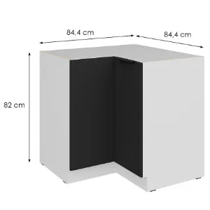 Obrazek Szafka Kuchenna Aria-Bl/Wh Anti Fingerprint 90x90 Dn 2f Bb