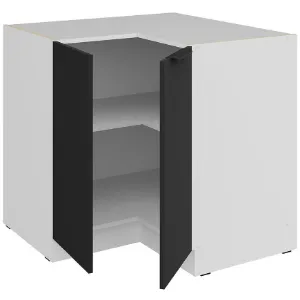 Obrazek Szafka Kuchenna Aria-Bl/Wh Anti Fingerprint 90x90 Dn 2f Bb