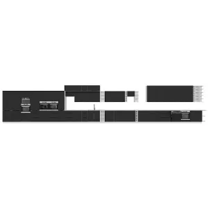 Obrazek Szafka Kuchenna Aria-Bl/Wh Anti Fingerprint 90x90 Dn 2f Bb