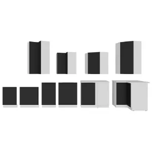 Obrazek Szafka Kuchenna Aria-Bl/Wh Anti Fingerprint 90x90 Dn 2f Bb