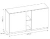 Obrazek Komoda dwudrzwiowa Fano 2D FANK03