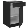 Obrazek Szafka Kuchenna Aria-Bl/Bl Anti Fingerprint 50d 1f 1s Bb