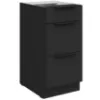 Obrazek Szafka Kuchenna Aria-Bl/Bl Anti Fingerprint 40d 3s Bb