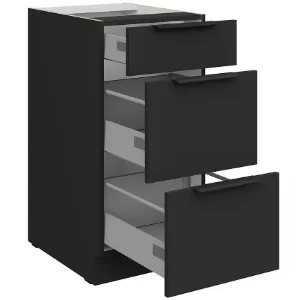 Obrazek Szafka Kuchenna Aria-Bl/Bl Anti Fingerprint 40d 3s Bb