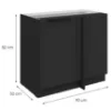 Obrazek Szafka Kuchenna Aria-Bl/Bl Anti Fingerprint 105 Nd 1f Bb