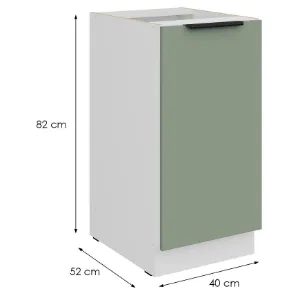 Obrazek Szafka Kuchenna Aria-Sa/Wh Anti Fingerprint 40d 1f Bb
