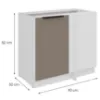 Obrazek Szafka Kuchenna Aria-Ta/Wh Anti Fingerprint 105 Nd 1f Bb