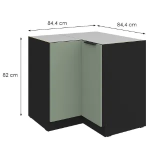 Obrazek Szafka Kuchenna Aria-Sa/Bl Anti Fingerprint 90x90 Dn 2f Bb