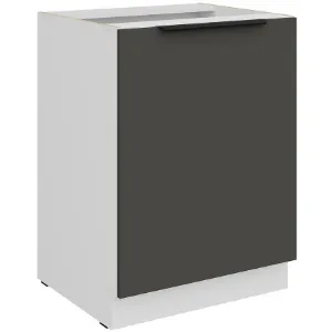 Obrazek Szafka Kuchenna Aria-Gr/Wh Anti Fingerprint 60d 1f Bb