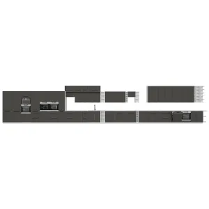 Obrazek Szafka Kuchenna Aria-Gr/Wh Anti Fingerprint 60d 3s Bb