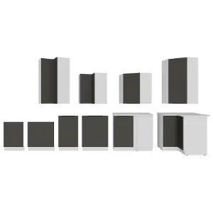 Obrazek Szafka Kuchenna Aria-Gr/Wh Anti Fingerprint 60d 3s Bb