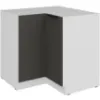 Obrazek Szafka Kuchenna Aria-Gr/Wh Anti Fingerprint 90x90 Dn 2f Bb