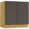 Obrazek Szafka Kuchenna Cosmo Isabel D80 Mocca Grey/Dąb Artisan