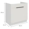 Obrazek Szafka Kuchenna Aria-Wh/Wh Anti Fingerprint 80zl 1s Bb