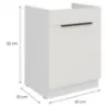 Obrazek Szafka Kuchenna Aria-Wh/Wh Anti Fingerprint 60zl 1s Bb