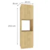 Obrazek Szafka Kuchenna Cosmo Sofia D60 Pk/2133 P/L Beżowy Mat