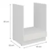 Obrazek Szafka Kuchenna Aria-Wh/Wh Anti Fingerprint 60dg Bb