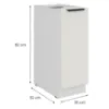 Obrazek Szafka Kuchenna Aria-Wh/Wh Anti Fingerprint 30d Cargo Bb