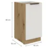 Obrazek Szafka Kuchenna Aria-Wh/Ar Anti Fingerprint 40d 1f Bb