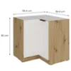 Obrazek Szafka Kuchenna Aria-Wh/Ar Anti Fingerprint 90x90 Dn 2f Bb