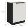 Obrazek Szafka Kuchenna Aria-Wh/Bl Anti Fingerprint 60d 1f Bb