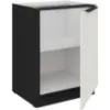 Obrazek Szafka Kuchenna Aria-Wh/Bl Anti Fingerprint 60d 1f Bb