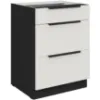 Obrazek Szafka Kuchenna Aria-Wh/Bl Anti Fingerprint 60d 3s Bb