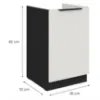 Obrazek Szafka Kuchenna Aria-Wh/Bl Anti Fingerprint 50zl 1f Bb