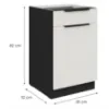 Obrazek Szafka Kuchenna Aria-Wh/Bl Anti Fingerprint 50d 1f 1s Bb