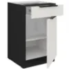 Obrazek Szafka Kuchenna Aria-Wh/Bl Anti Fingerprint 50d 1f 1s Bb