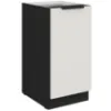 Obrazek Szafka Kuchenna Aria-Wh/Bl Anti Fingerprint 40d 1f Bb
