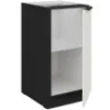 Obrazek Szafka Kuchenna Aria-Wh/Bl Anti Fingerprint 40d 1f Bb