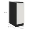 Obrazek Szafka Kuchenna Aria-Wh/Bl Anti Fingerprint 30d Cargo Bb