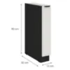 Obrazek Szafka Kuchenna Aria-Wh/Bl Anti Fingerprint 15d Cargo Bb